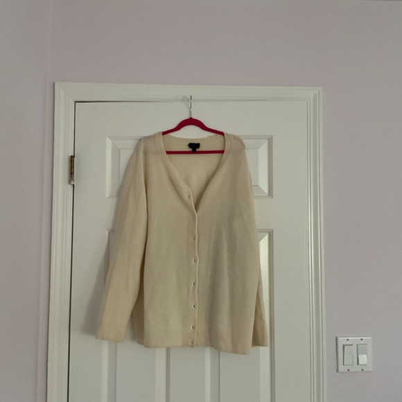 Talbots Women’s Ivory Charming Cashmere Cardigan - Picture 6 of 6